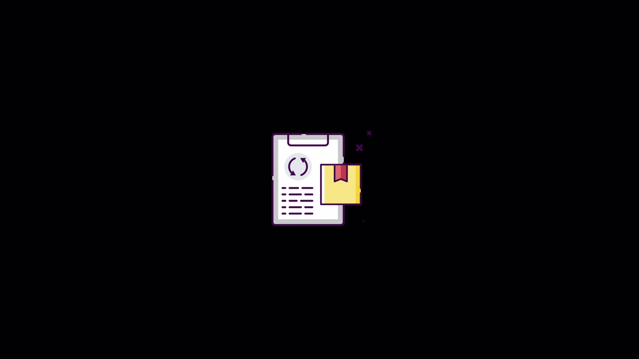 Ordrebehandling-ikonanimation