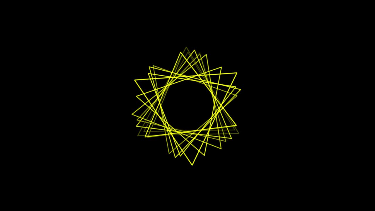 черный фон с движущимися треугольными линиями