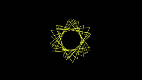 fondo negro con líneas triangulares móviles