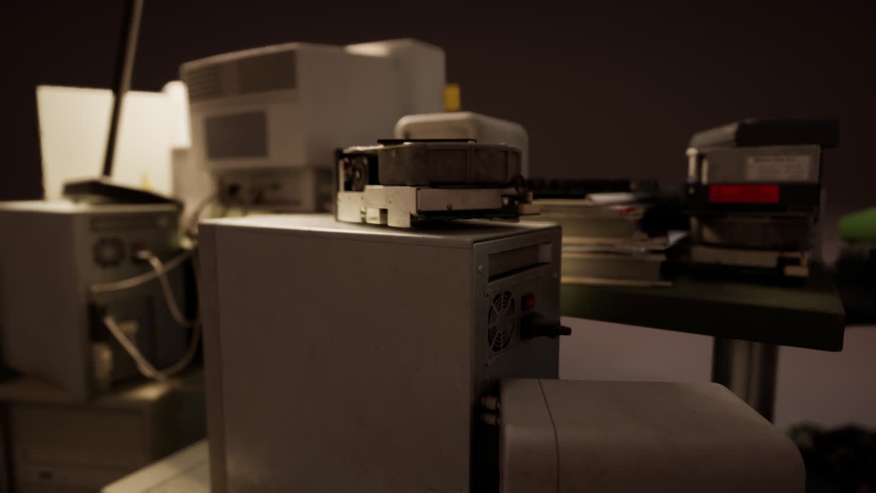 старинные ретро-компьютеры и другие устройства