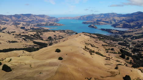 lago y montañas nueva zealandia 4k drone