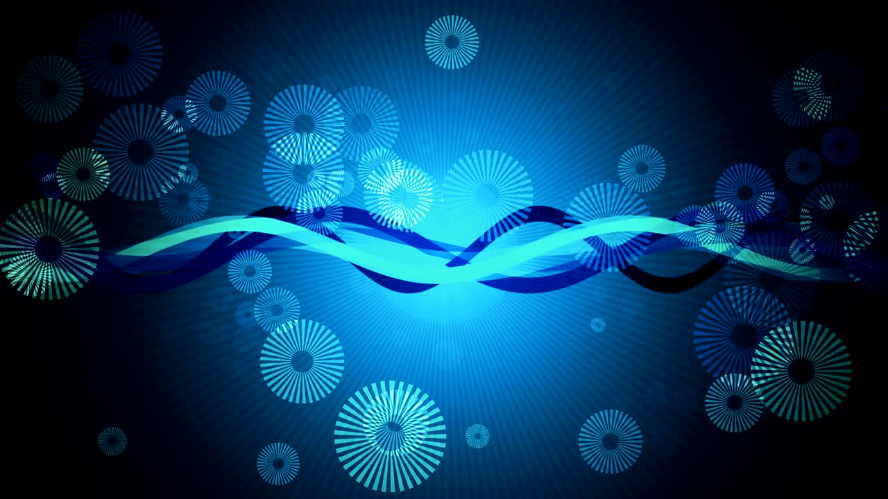 Retro Wavy Particles