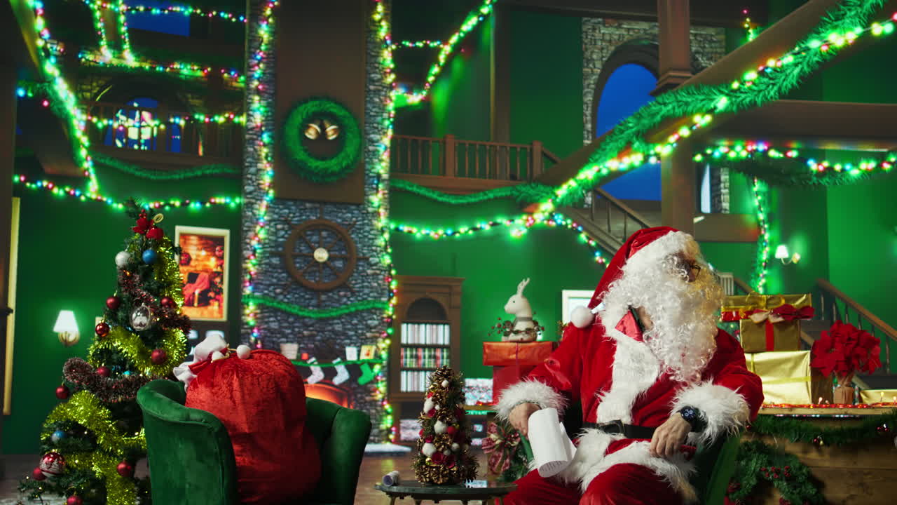 산타클로스는 크리스마스와 함께 스트레스를 받습니다.