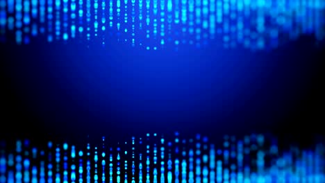 flowing drops on blurred blue decoration background frame. 4k uhd video loop seamless animation