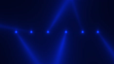 Spotlight-neon-blue-beams-on-disco-stage