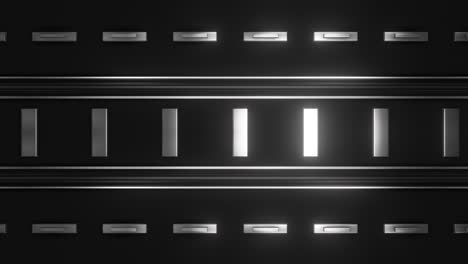 abstract geometric pattern with metal rails