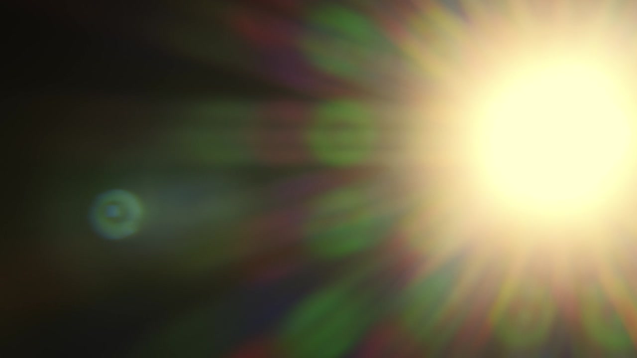 검은색에 추상적인 자연 태양 플레어