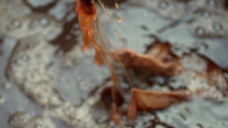 Bubbles-Form-On-Hot-Madder-Dye-Water-During-Dyeing-Organic-Textiles-In-Pakistan