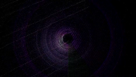 fondo de glitch con círculos 16