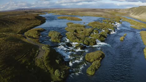 natural, cool fresh water is abundant in iceland, you can drink it straight from the river