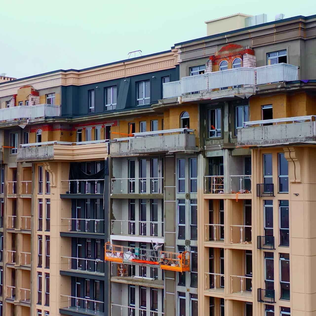 Luxury modern apartment buildings