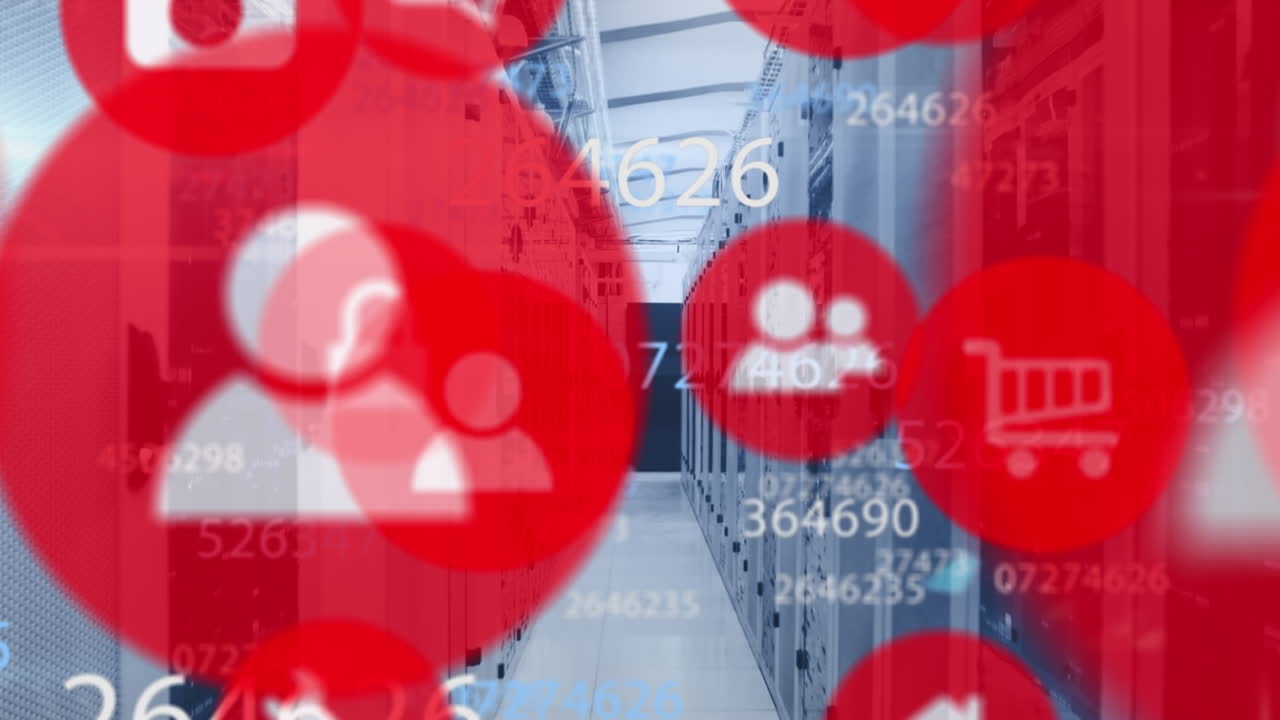 서버  ⁇ 에서 미디어 아이콘의 애니메이션