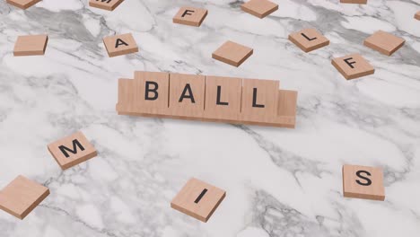 Ballwort-Auf-Scrabble