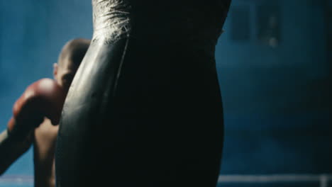 sesión de entrenamiento de boxeo