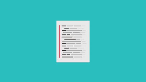 document with text lines icons