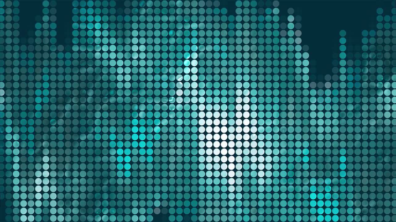 Abstract Teal Circle Pattern Background