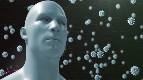 Animation-of-digital-human-head-over-coronavirus-cells-floating