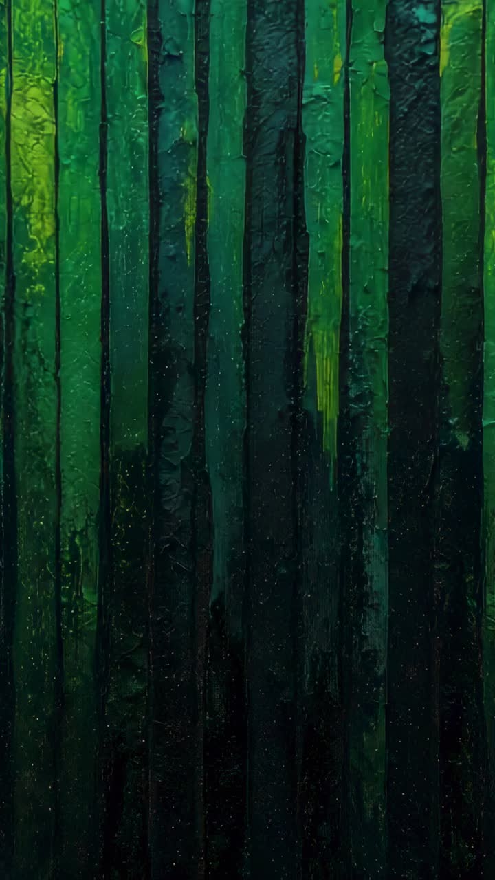 Video verticale: doghe verticali che si illuminano nei fotogrammi in studio per mostrare la texture della pittura