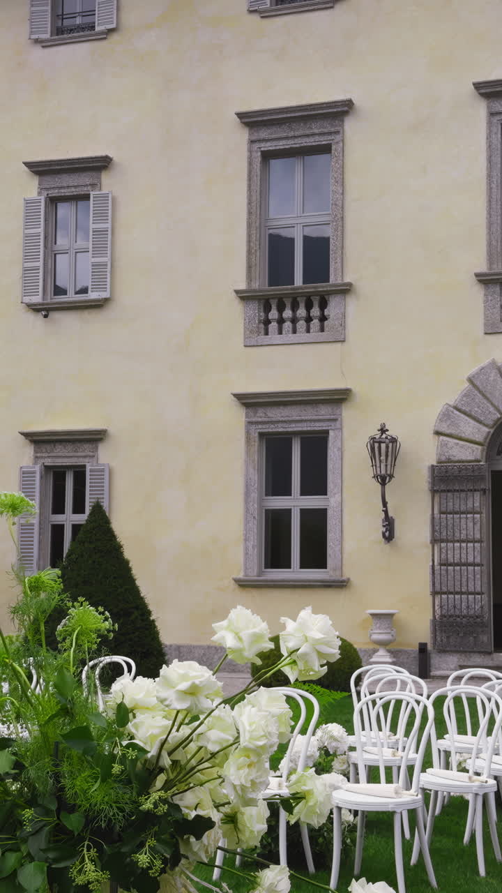 Elegant Wedding Ceremony in a Garden Setting