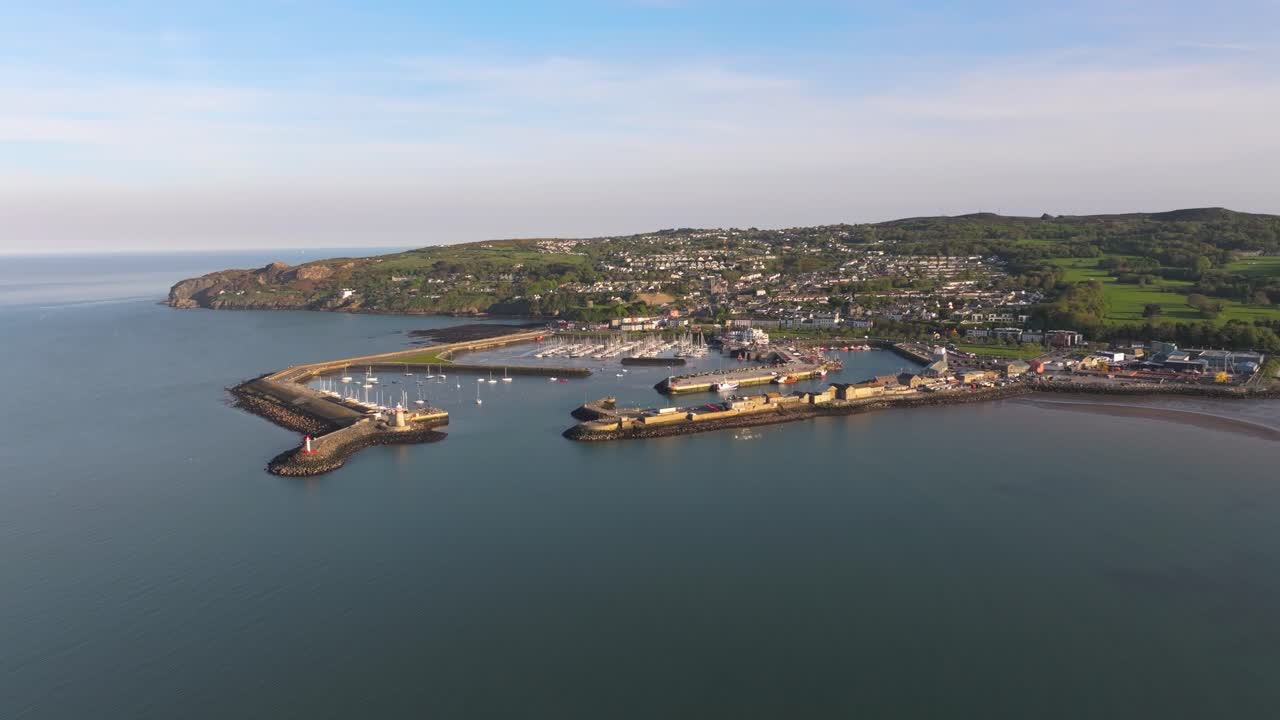 Howth Pier - 4K Cinematic Drone Footage during sunset - Co.Dublin - Ireland 05.06