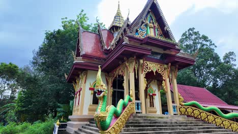 buddhist temple black monk lake wat bophut koh samui thailand culture heritage