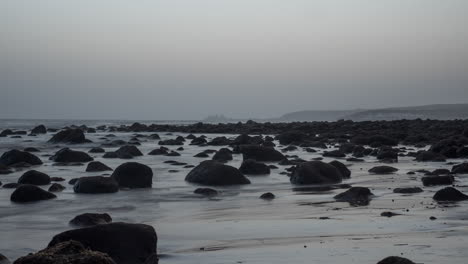 Timelapse-of-sea-waves-washing-the-coast