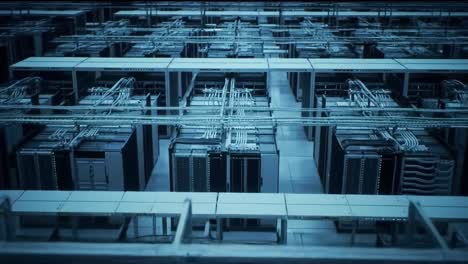 interior of a data center