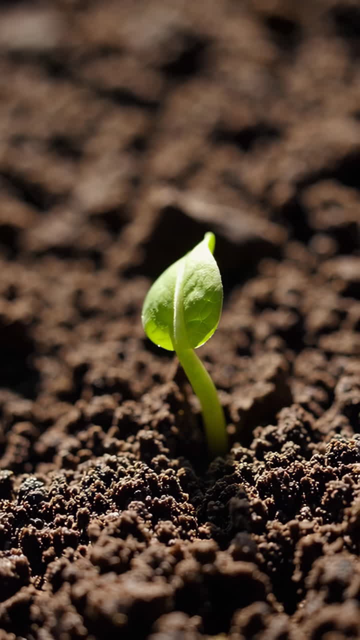 brote que emerge del suelo