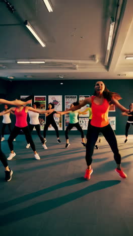 group dance fitness class
