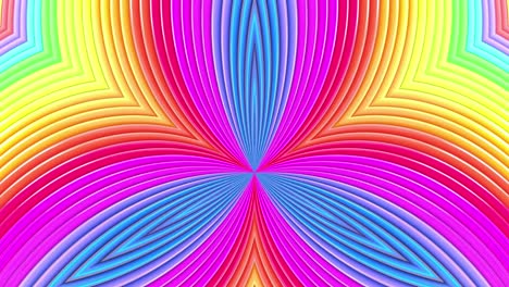rainbow colors abstract stripes, background in 4k with bright shiny paint. smooth seamless animation with gradient color. symmetrical structures 7