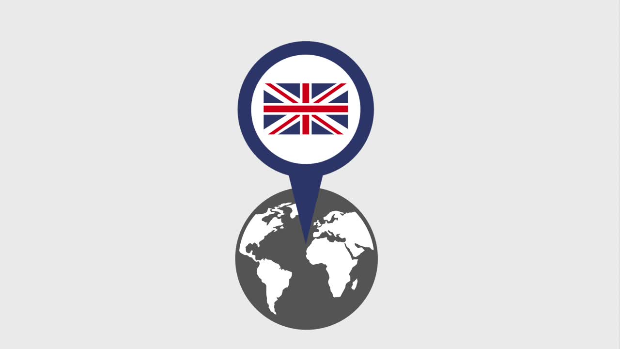 잉글랜드의 세계 포인터 지도 위치
