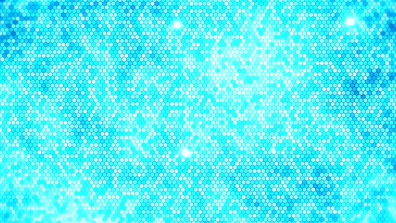 relámpago eléctrico de fondo de panal de miel. hexágono eléctrico brillante con luz brillante. animación de bucle de tecnología de negocios.