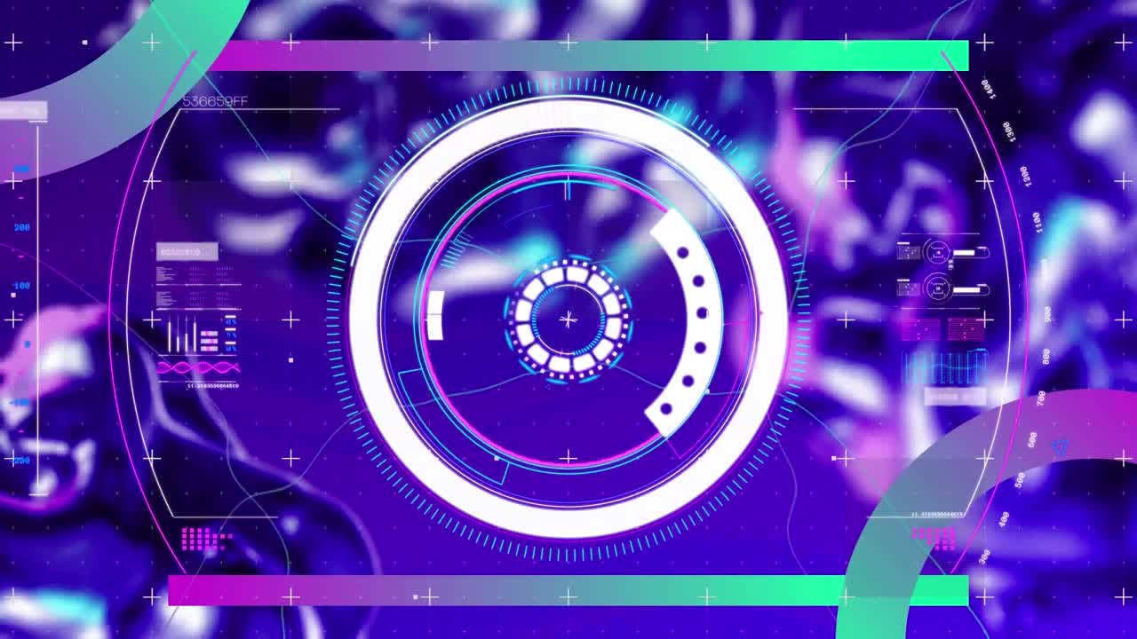 범위 스캐닝과 데이터 처리의 애니메이션