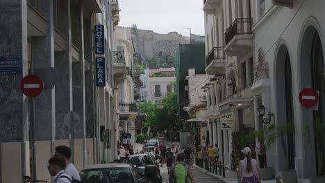 a walking tour through the plaka district in athens, greece