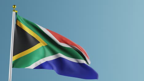 waving flag of south africa