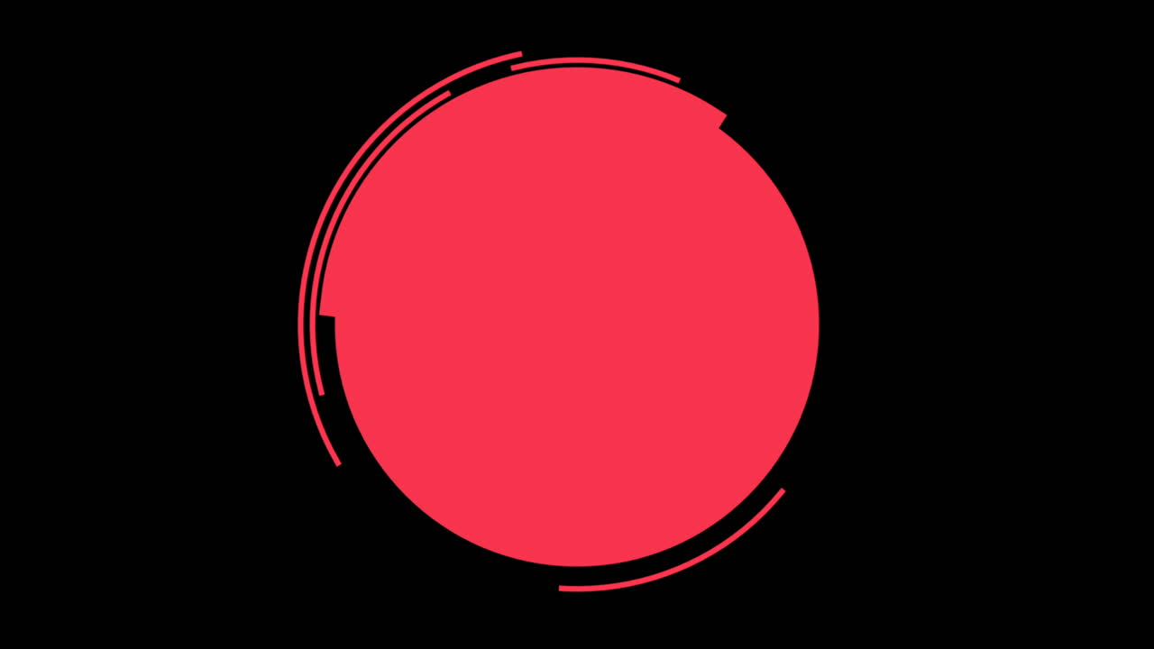 fondo retro de círculos rojos geométricos abstractos de movimiento