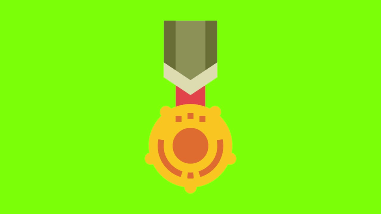 green screen , Award, Medal, Bravery, high quality