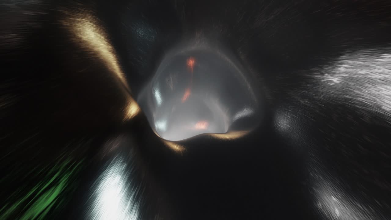 túnel metálico, 3d, bucle vj, sin costura