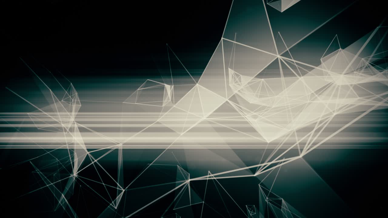 Crypto coin  currency promotion intro. Abstract geometric background with connecting dots and lines.