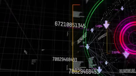 animation of data processing over scope scanning