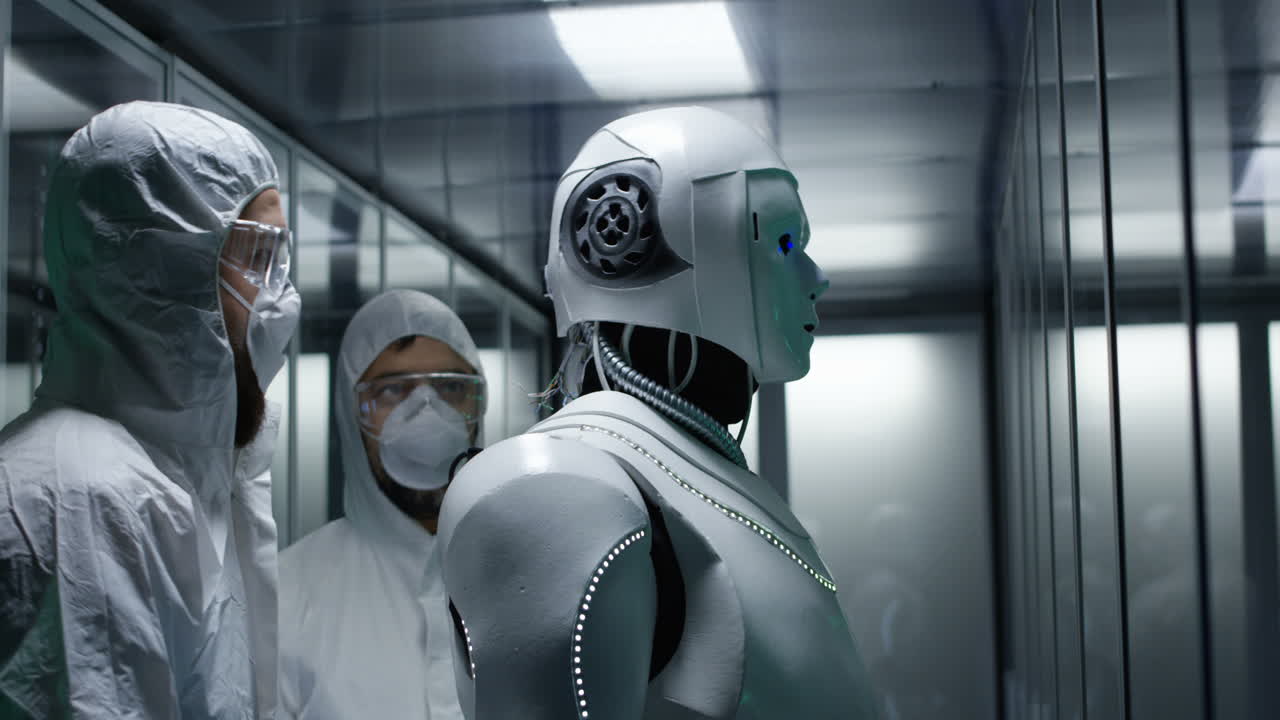 mantenimiento del robot en un entorno de laboratorio