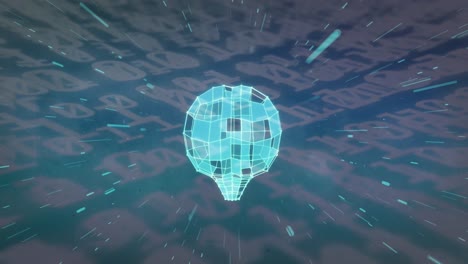 animación de formas y cerebro digital a través de codificación binaria