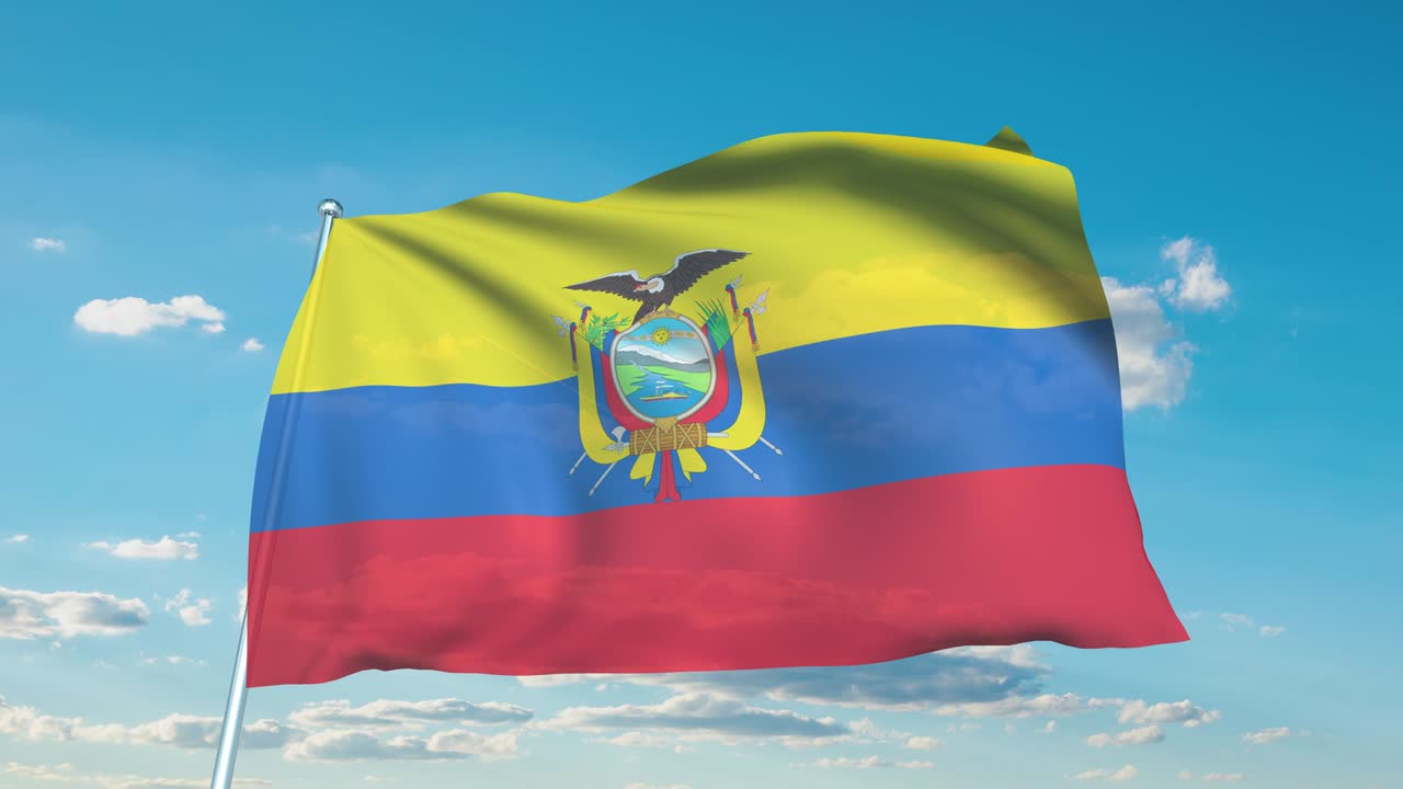 에도르의 발은 구름이 가득한 하늘을 배경으로 천 구조로 (loopable)