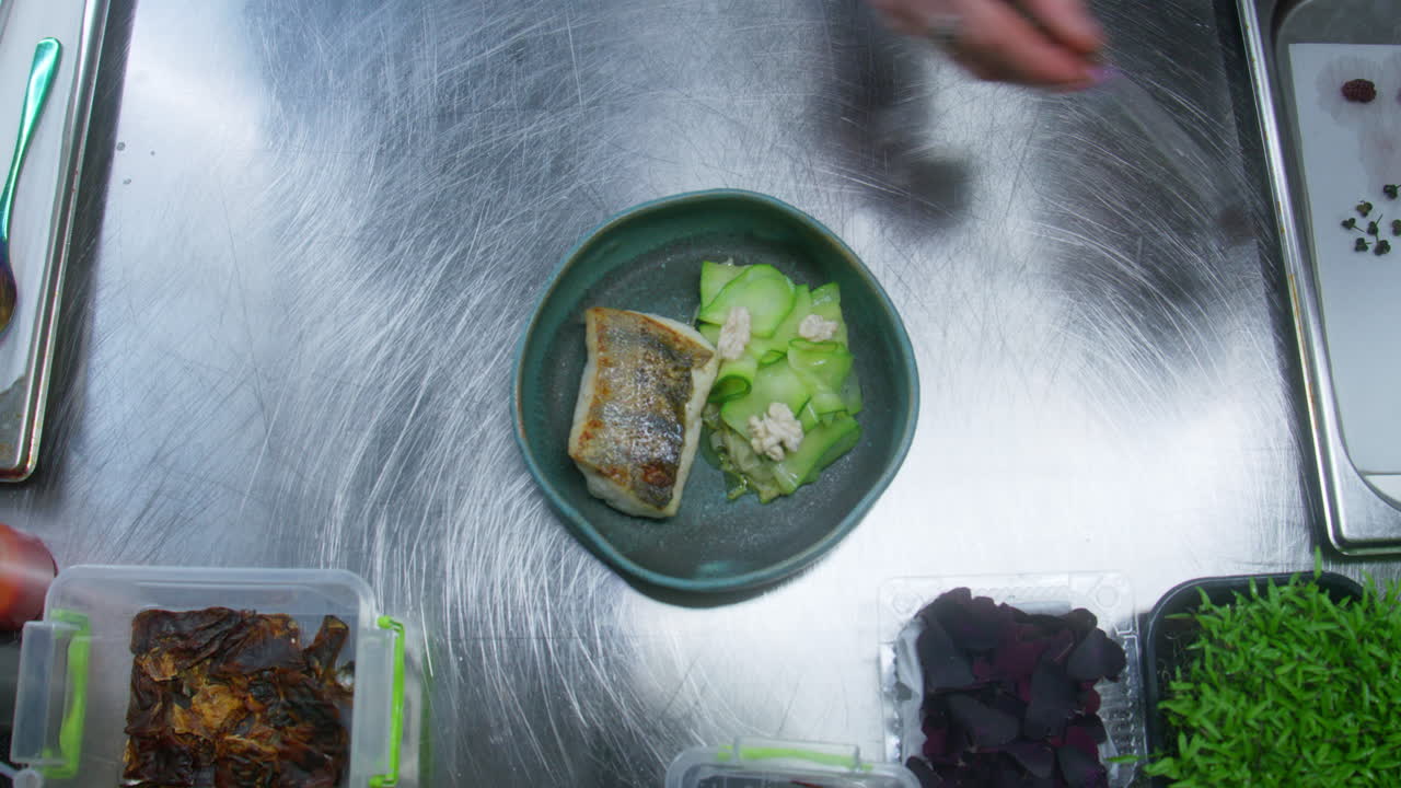 Close-up of Food Being Prepared
