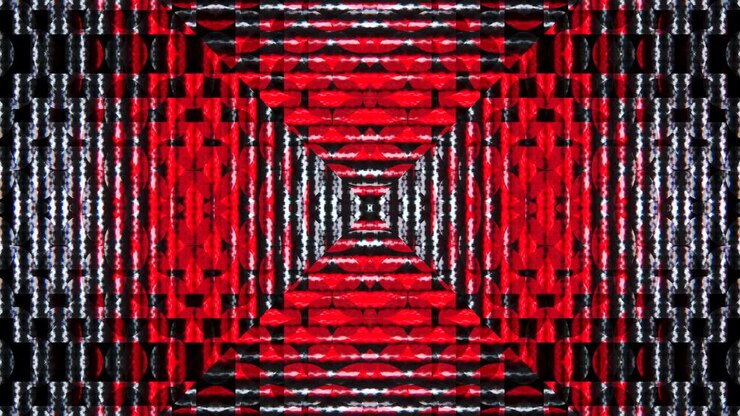Moving kaleidoscope. 4K motion graphics