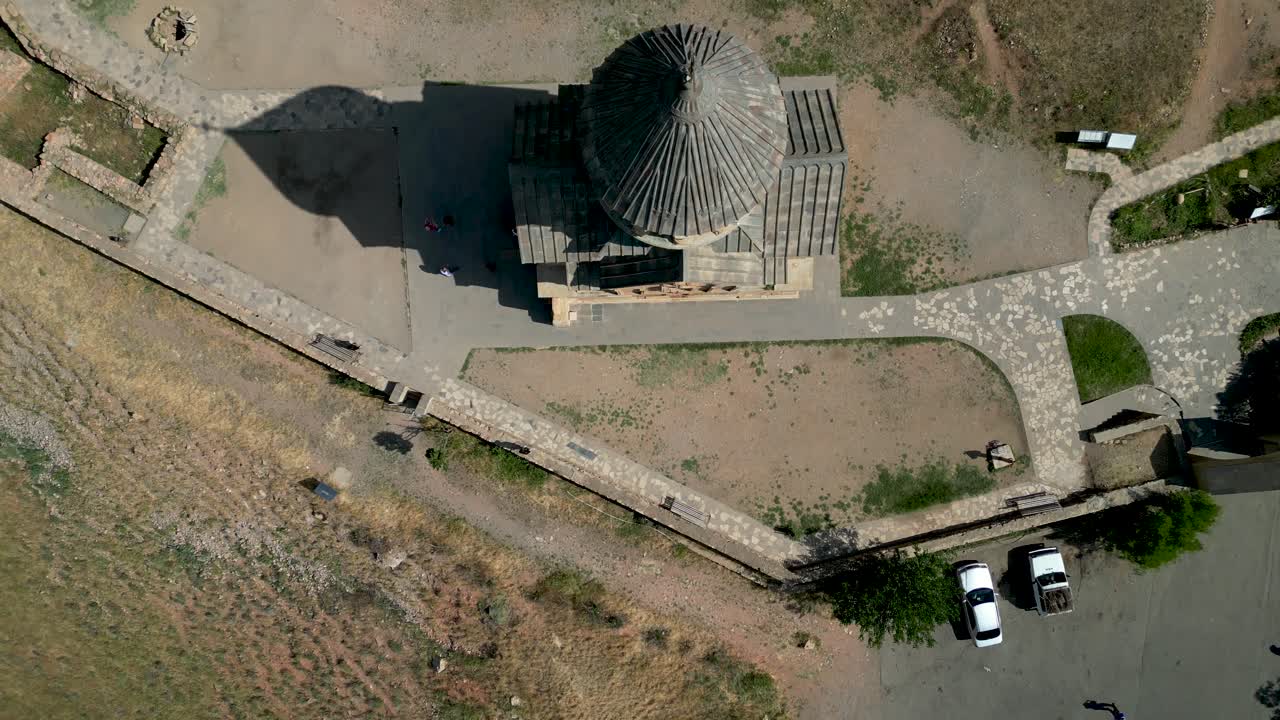 아름다운 노라반크 수도원의 4k 고해상도 드론 비디오 - 아르메니아