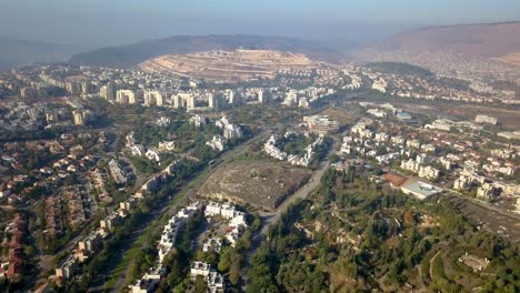 carmiel city, aerial view, israel