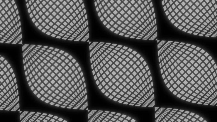 Abstract Geometric Pattern with Optical Illusion