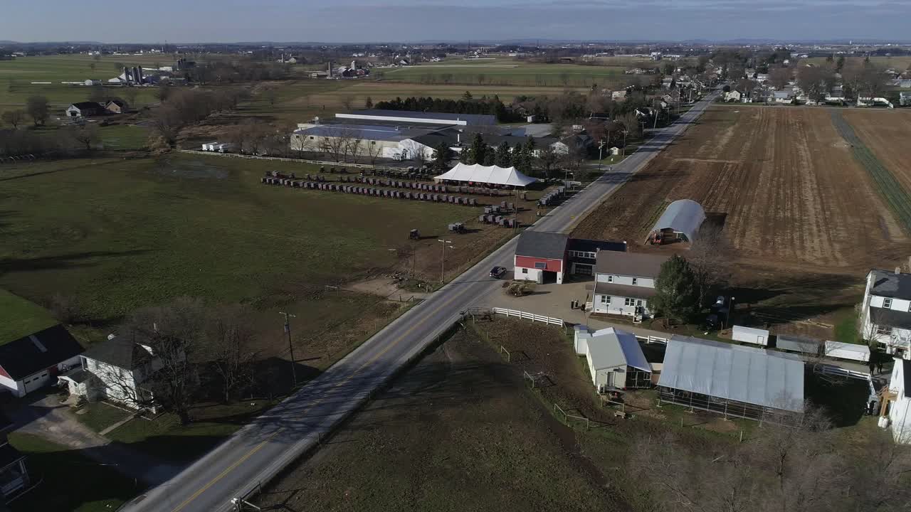 boda de una familia amish vista por un dron