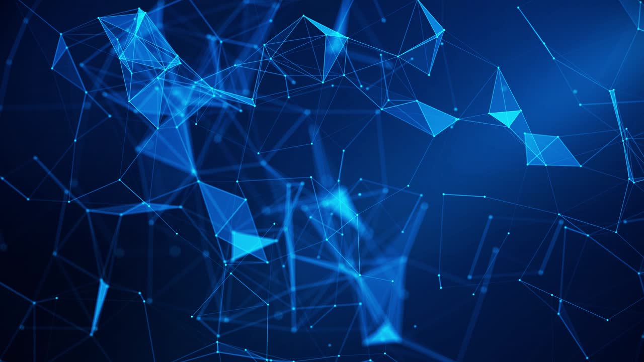 Business science technology connecting dots lines network or connection global communication network